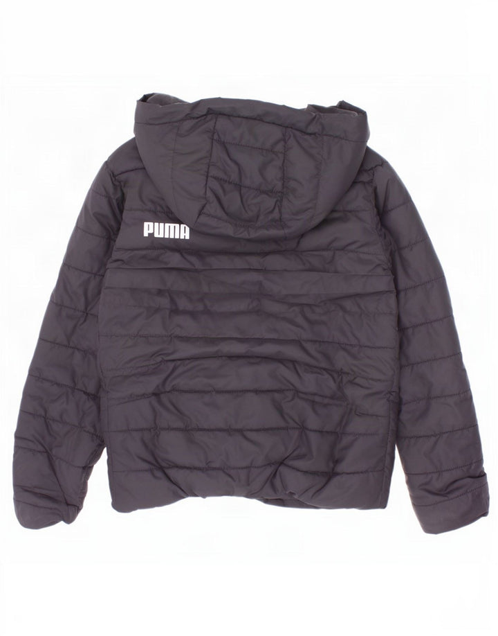 Giacca imbottita con cappuccio Puma da bambino 5-6 anni in poliestere nero
