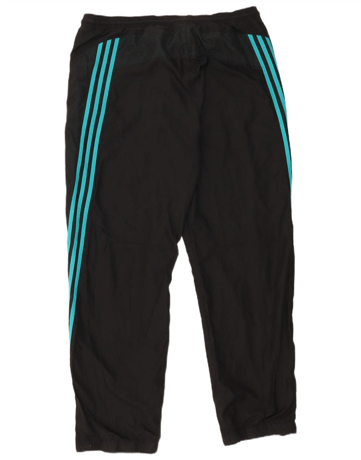 Pantaloni da tuta da uomo Adidas Large neri in poliestere