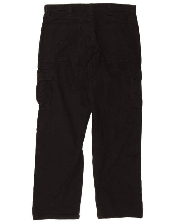 Pantaloni cargo dritti da uomo WRANGLER W36 L32 cotone nero