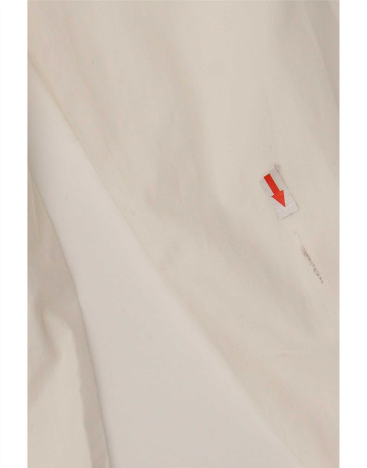 Camicia vintage da uomo piccola in cotone bianco