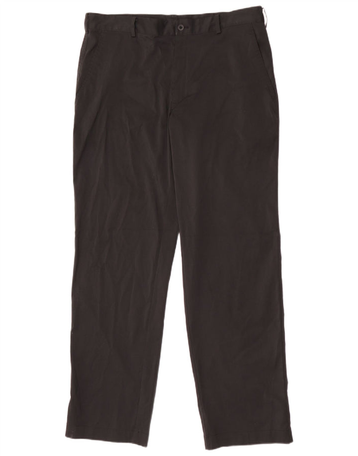 Pantaloni chino dritti Nike Dri Fit da uomo W34 L32 poliestere nero