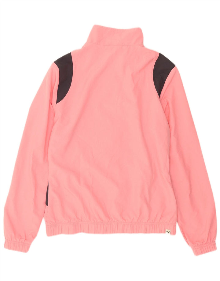 Giacca da tuta da donna Puma UK 14 Poliestere color block rosa medio
