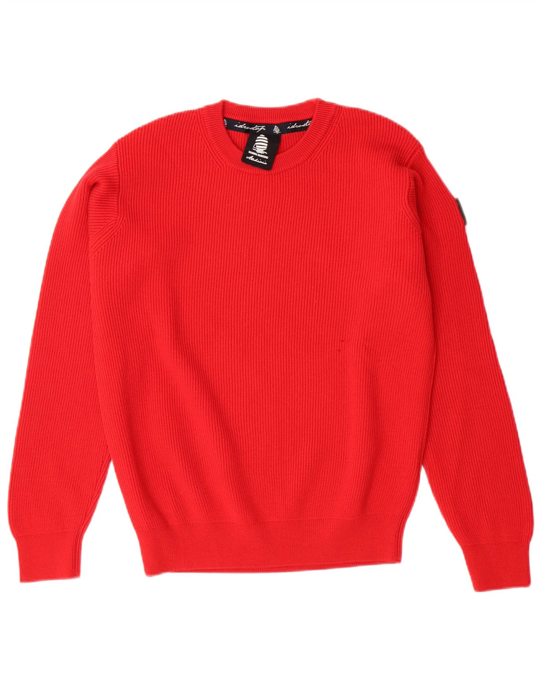 Maglione da uomo girocollo Marina Yachting piccolo rosso in lana vergine