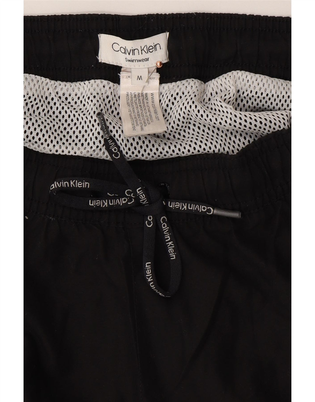 CALVIN KLEIN Pantaloncini da bagno con grafica da uomo Poliestere nero medio