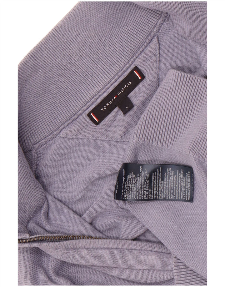 Maglione cardigan da uomo Tommy Hilfiger grande cotone blu
