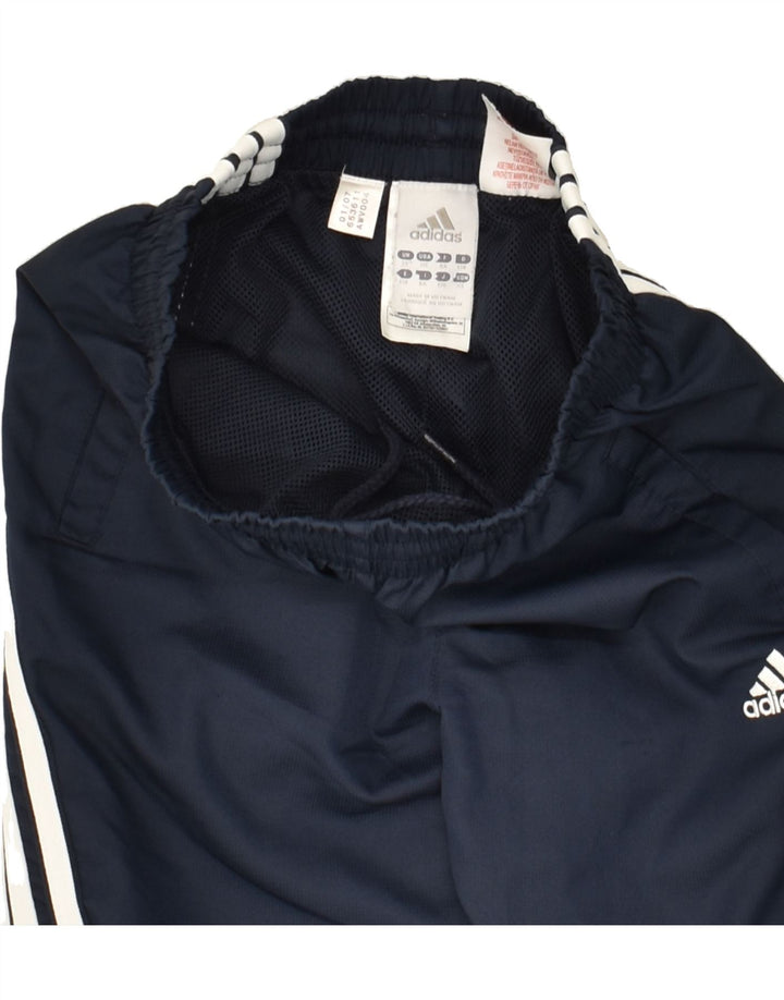 ADIDAS Boys Tracksuit Trousers 6-7 Years Navy Blue Polyester | Vintage Adidas | Thrift | Second-Hand Adidas | Used Clothing | Messina Hembry 