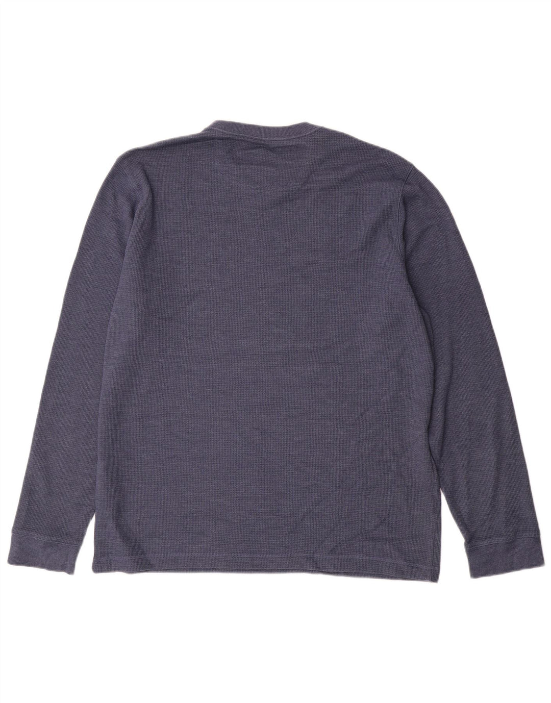 EDDIE BAUER Top da uomo a manica lunga grande in cotone blu