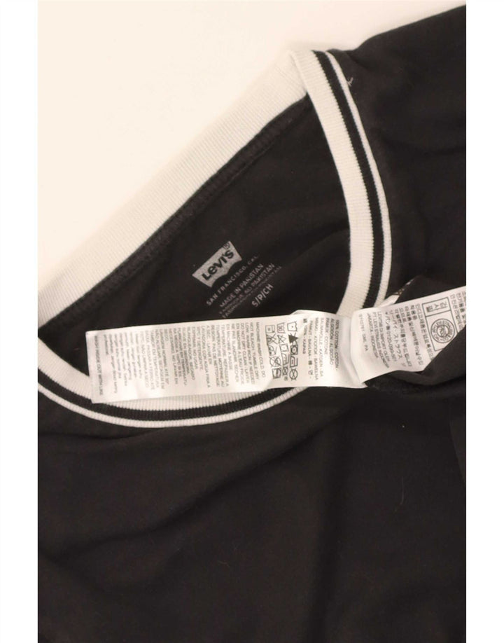 T-shirt da donna Levi's Top UK 10 piccola in cotone nero
