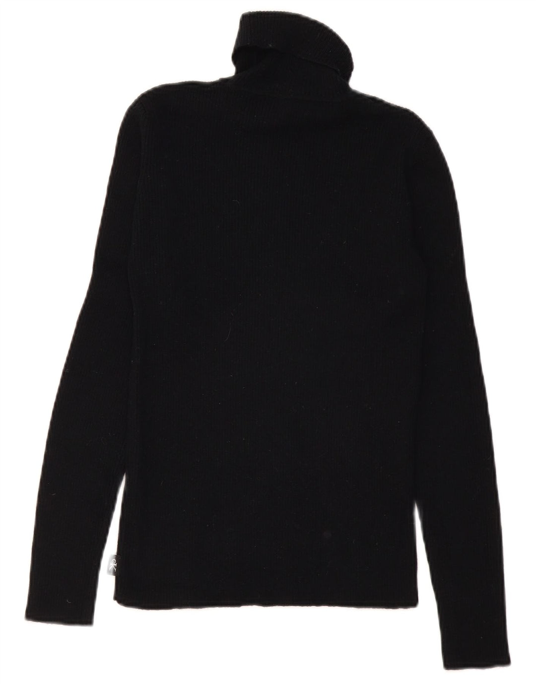 CALVIN KLEIN JEANS Maglione maglione da donna con collo alto UK 12 Medio Nero