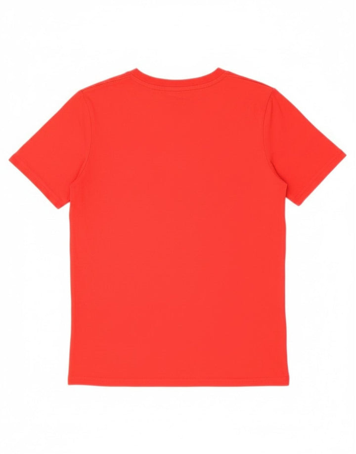 T-shirt grafica da bambino Puma Top 10-11 anni in cotone rosso