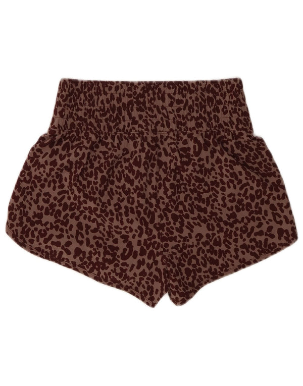 Pantaloncini sportivi da donna Gap UK 4 XS Poliestere con stampa animalier marrone