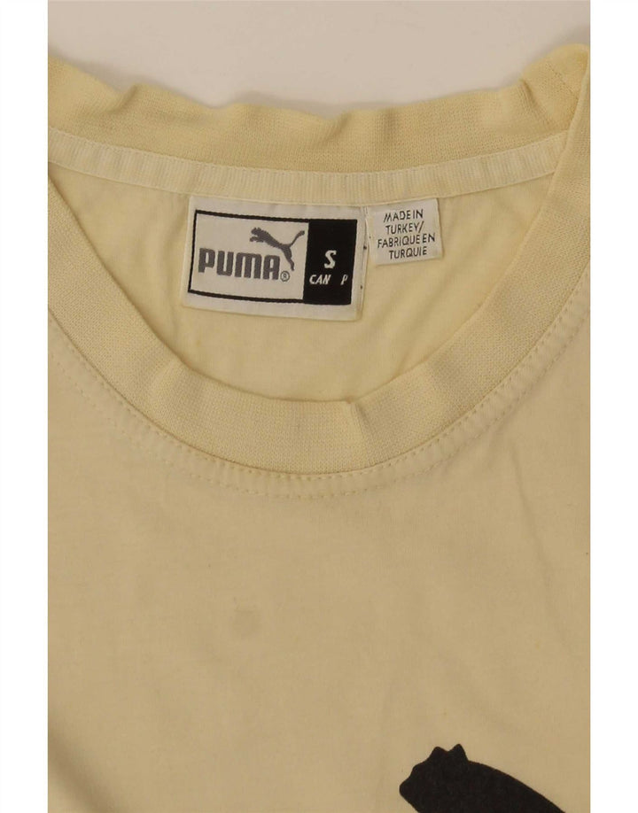 T-shirt grafica da uomo Puma Top Small gialla