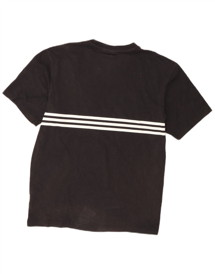 T-shirt grafica da uomo Adidas Top in cotone nero medio