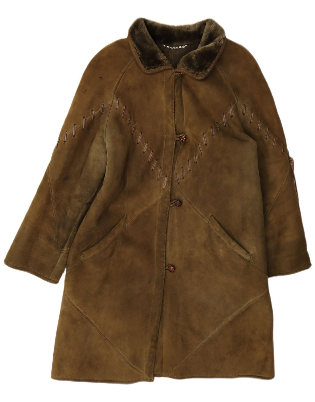 Cappotto in shearling Igi & Donna IT 42 Medio Cachi
