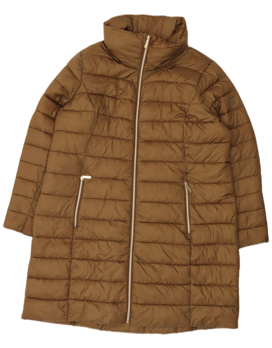 Cappotto imbottito da donna Michael Kors UK 20 2XL Nylon marrone