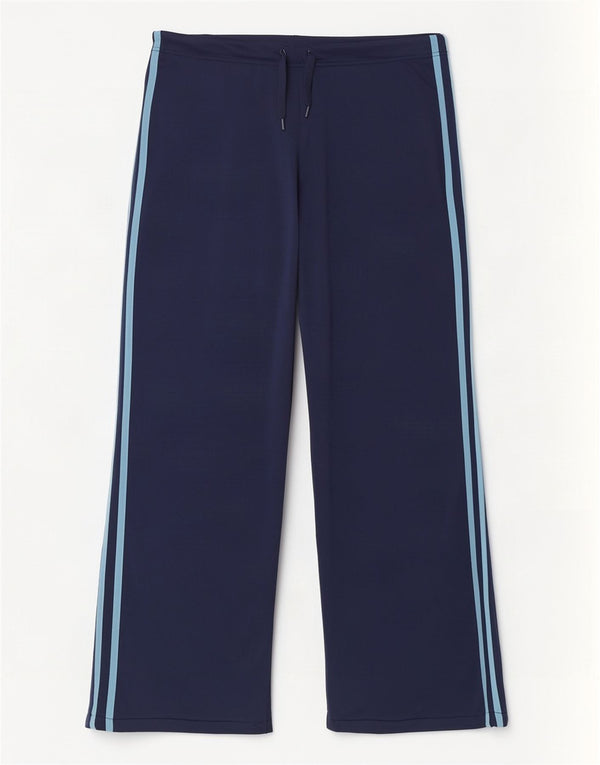 Pantaloni da tuta da donna Adidas UK 14 poliestere blu navy medio