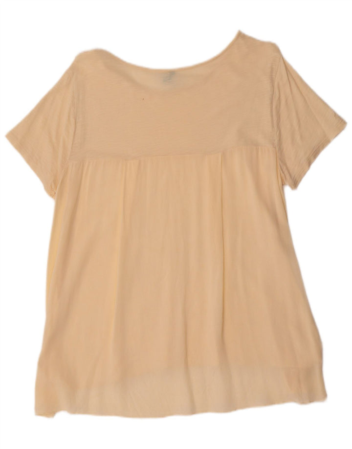 T-shirt da donna BENETTON Top UK 16 grande Beige