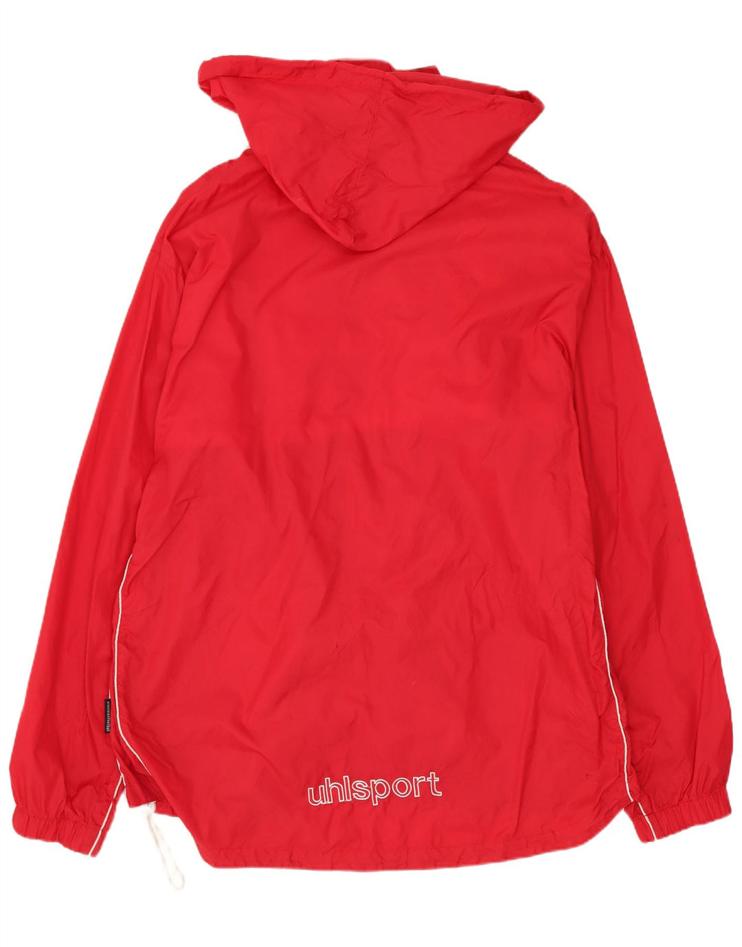 Giacca antipioggia da uomo con cappuccio Uhlsport UK 40 Large Rosso Poliestere