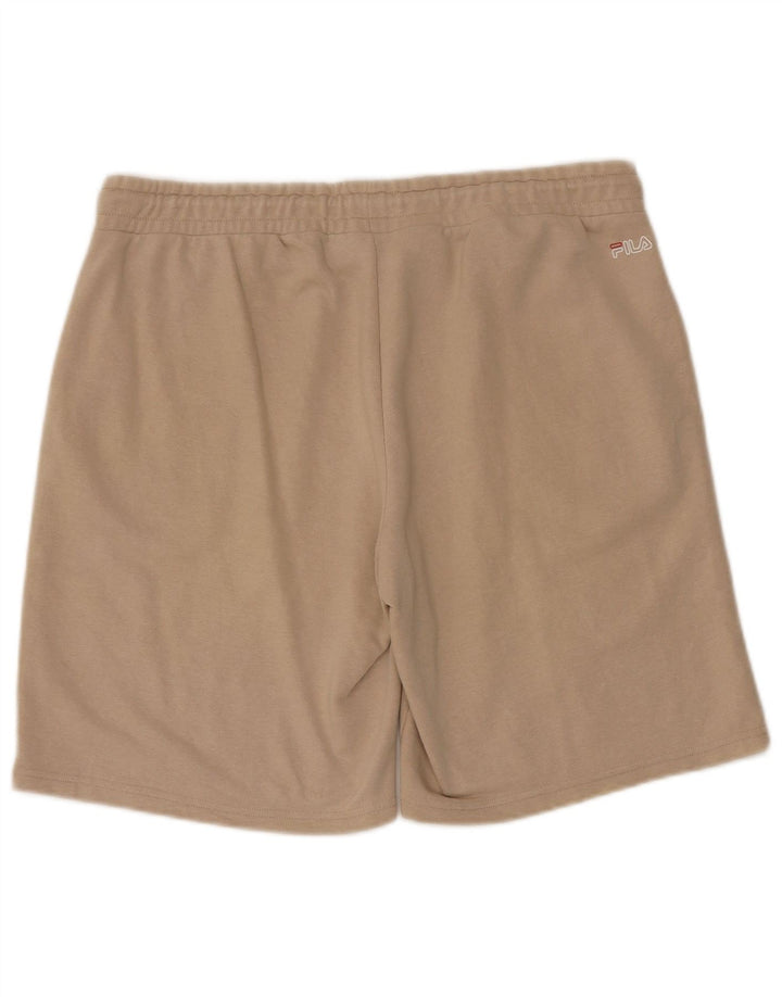 Pantaloncini sportivi da uomo Fila XL in cotone beige