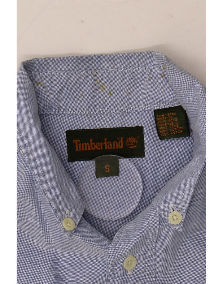 Camicia ampia da uomo Timberland piccola in cotone blu