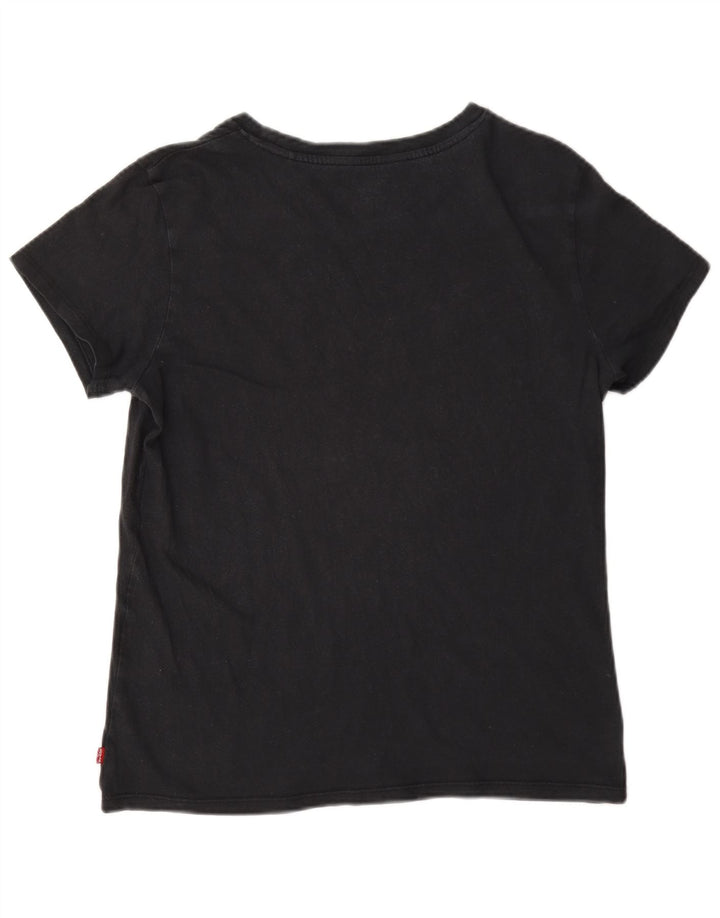 T-shirt grafica da donna Levi's Top UK 14 Medium Nero