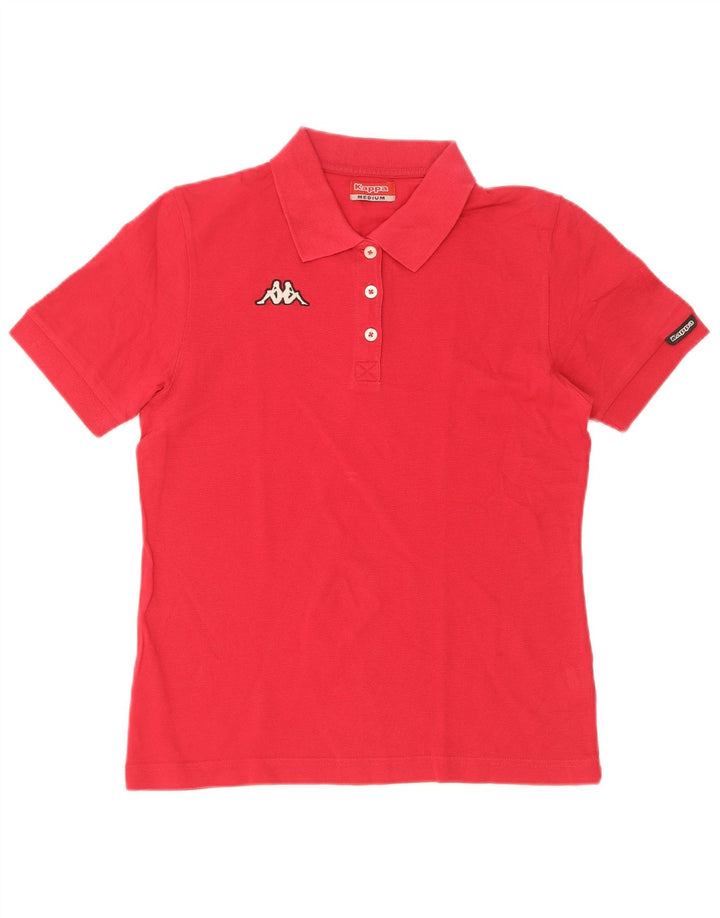 Polo Kappa da donna UK 12 cotone rosa medio