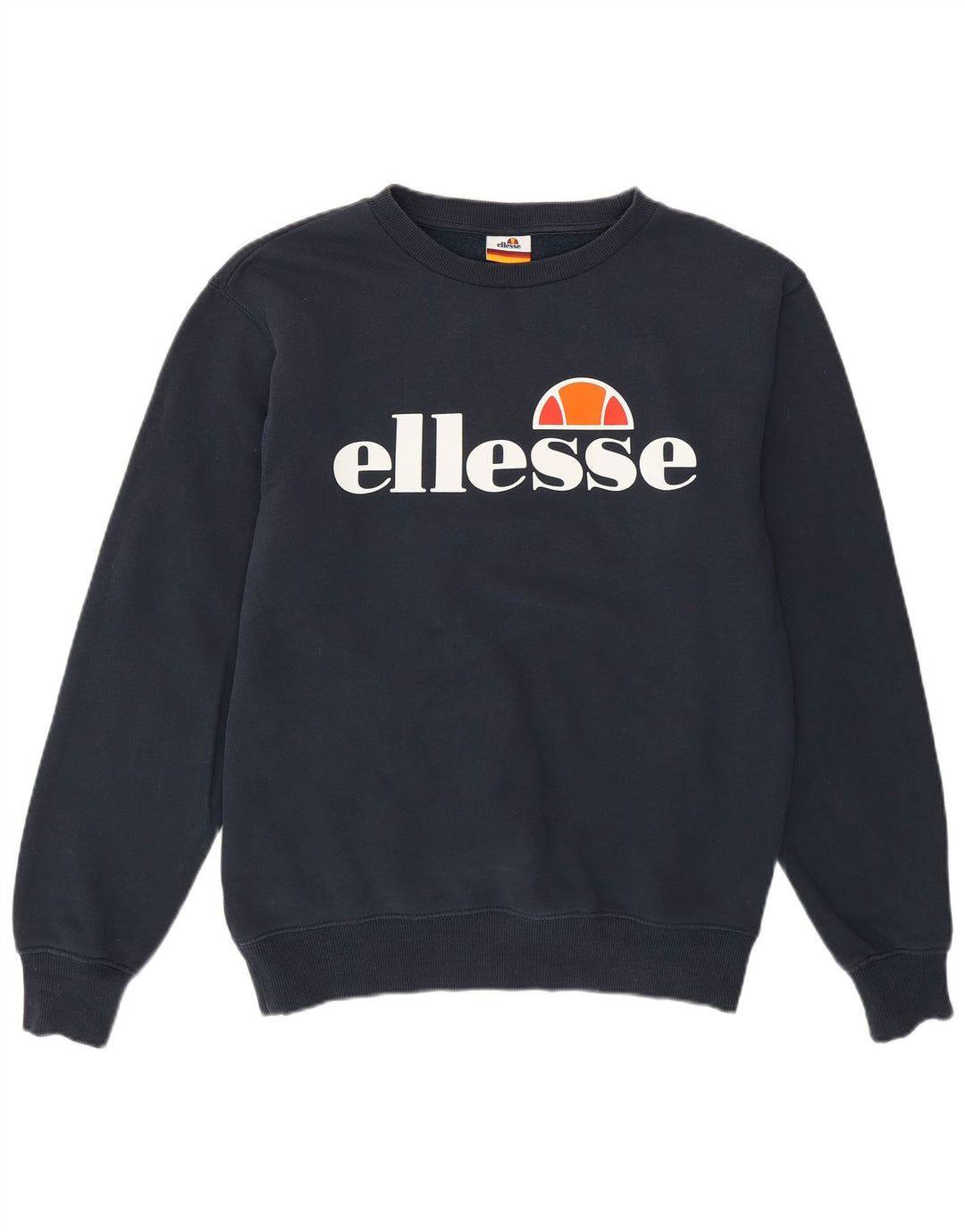 Ellesse, felpa grafica oversize da donna, maglione, UK 8, piccolo, blu navy