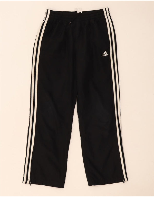 Pantaloni della tuta da ragazza Adidas 11-12 anni in poliestere color block nero
