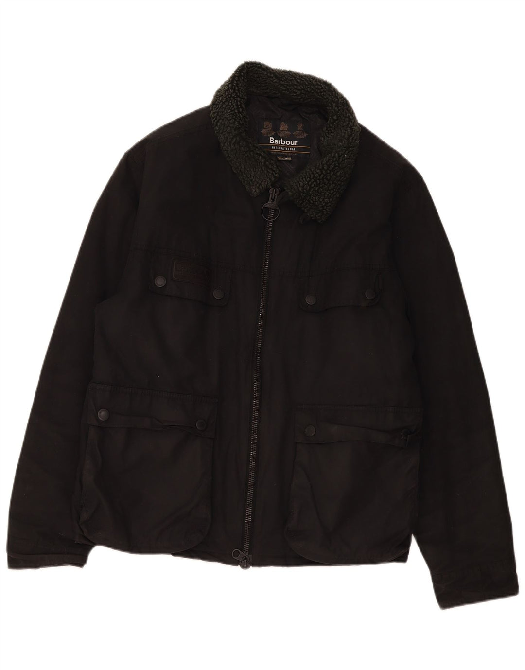 Barbour Giacca da uomo Sherpa Utility UK 44 2XL Cotone nero