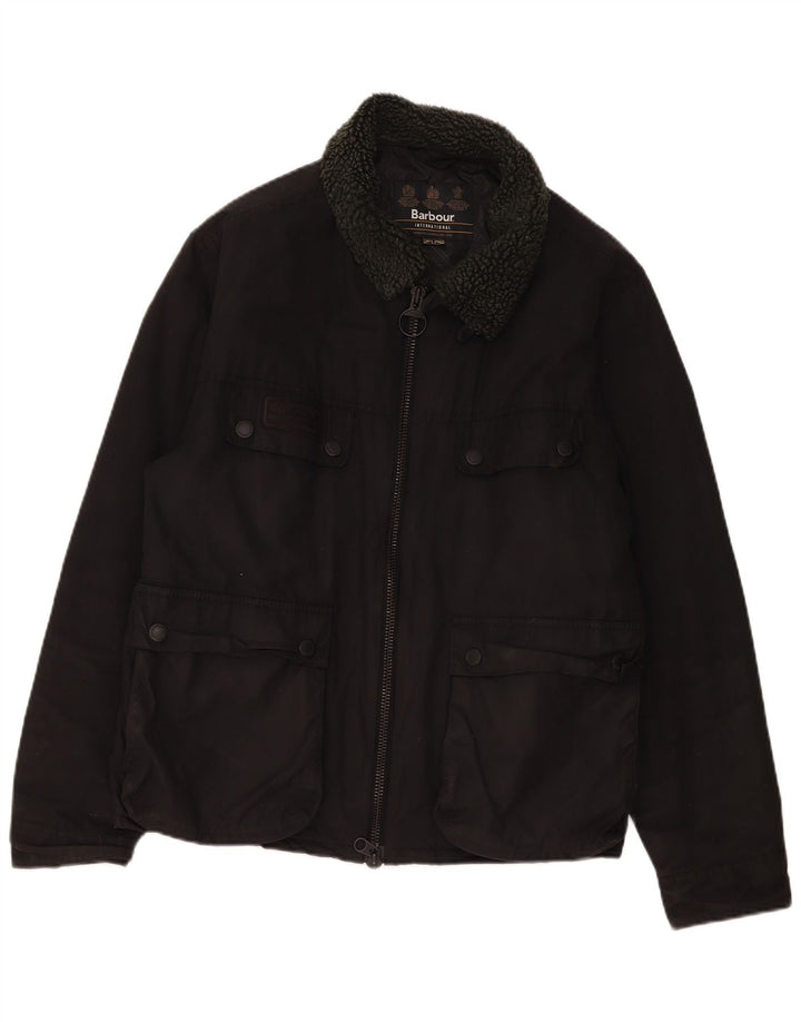 Barbour Giacca da uomo Sherpa Utility UK 44 2XL Cotone nero
