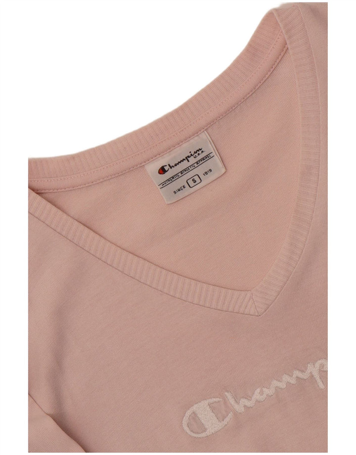 T-shirt grafica da donna Champion Top UK 10 Small Rosa
