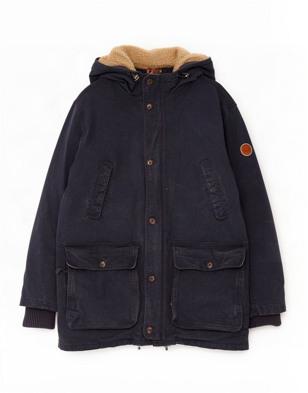Cappotto imbottito con cappuccio da uomo Timberland UK 42 XL Cotone blu navy