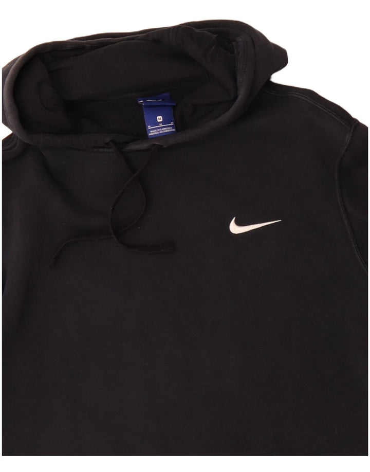 Felpa con cappuccio da uomo Nike, cotone medio nero