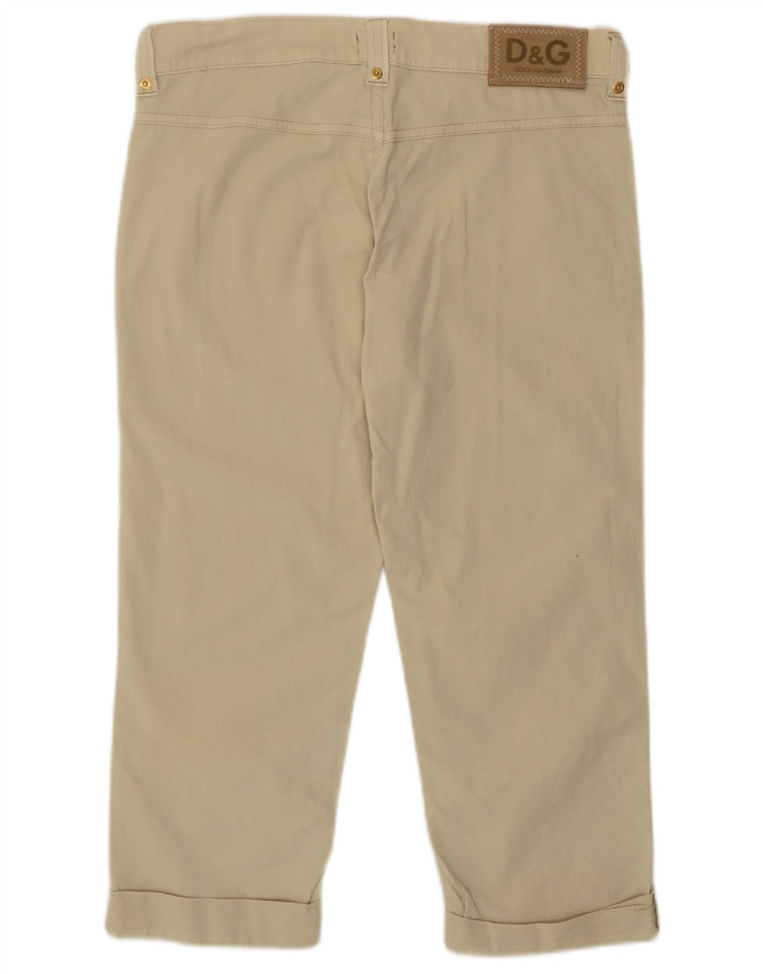 Pantaloni Capri da donna Dolce & Gabbana IT 40 piccoli W26 L20 Beige
