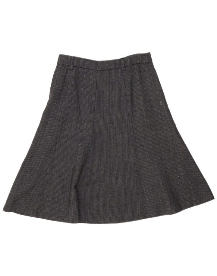 Gonna a trapezio da donna J. Crew US 2 XS W28 Lana a spina di pesce grigia