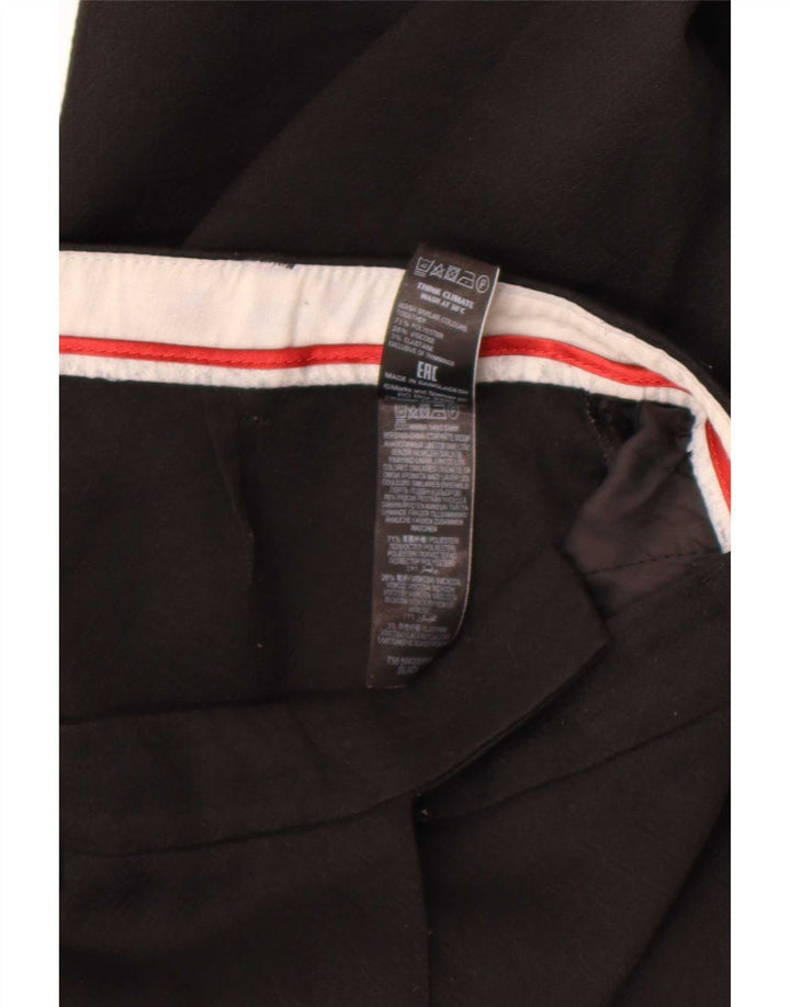 Pantaloni da abito slim da donna Marks & Spencer UK 12 medi W32 L25 neri