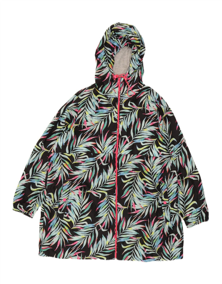 Impermeabile con cappuccio da donna Marks & Spencer UK 18 XL floreale multicolore