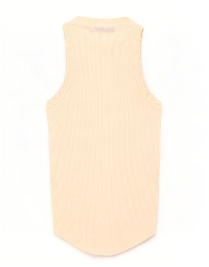 Canotta Zara da donna UK 8 piccola bianca