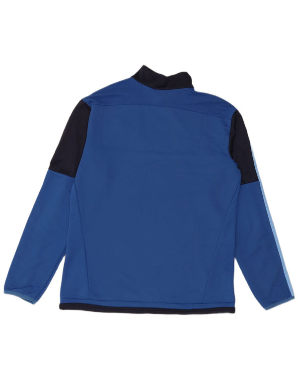 Adidas Uomo Climacool Graphic Pullover Tuta Top Large Blu Colourblock