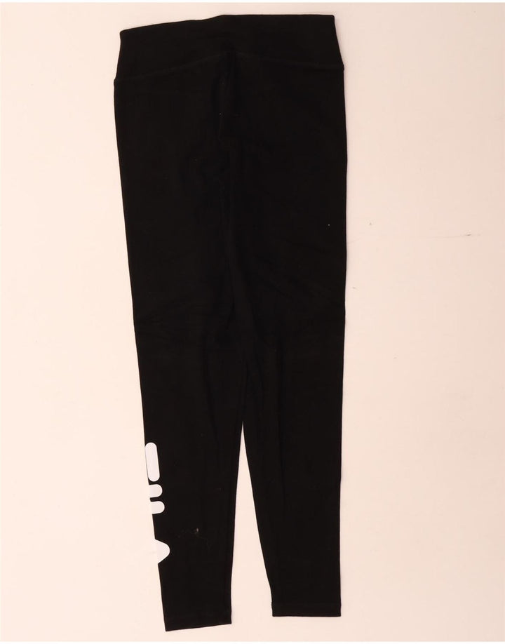 Leggings grafici da donna Fila UK 10 piccoli neri