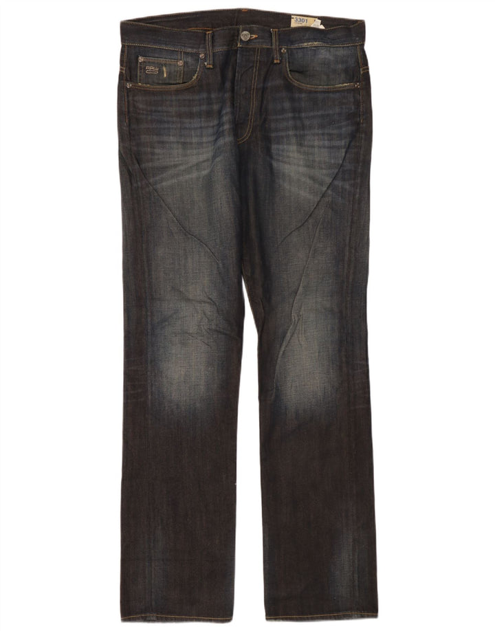 Jeans dritti da uomo G-Star 3301 W34 L34 Blu