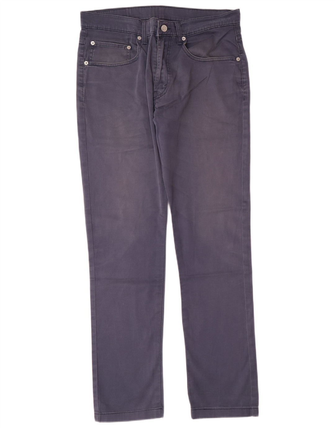 Pantaloni casual dritti da uomo LEVI'S W33 L30 in cotone blu navy