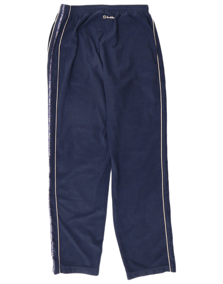 Pantaloni da tuta da allenamento in pile da uomo LOTTO UK 40/42 Medio Blu Navy