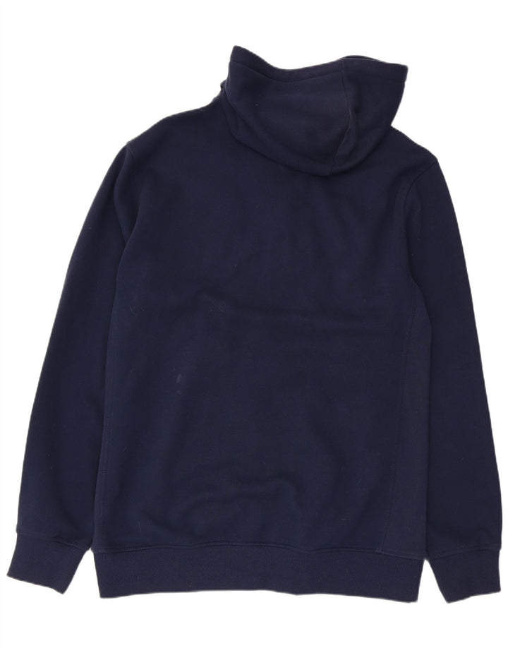 TOMMY HILFIGER Felpa con cappuccio e zip da uomo XL in cotone blu navy