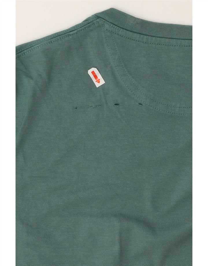 T-shirt da uomo slim fit Timberland Top in cotone verde medio