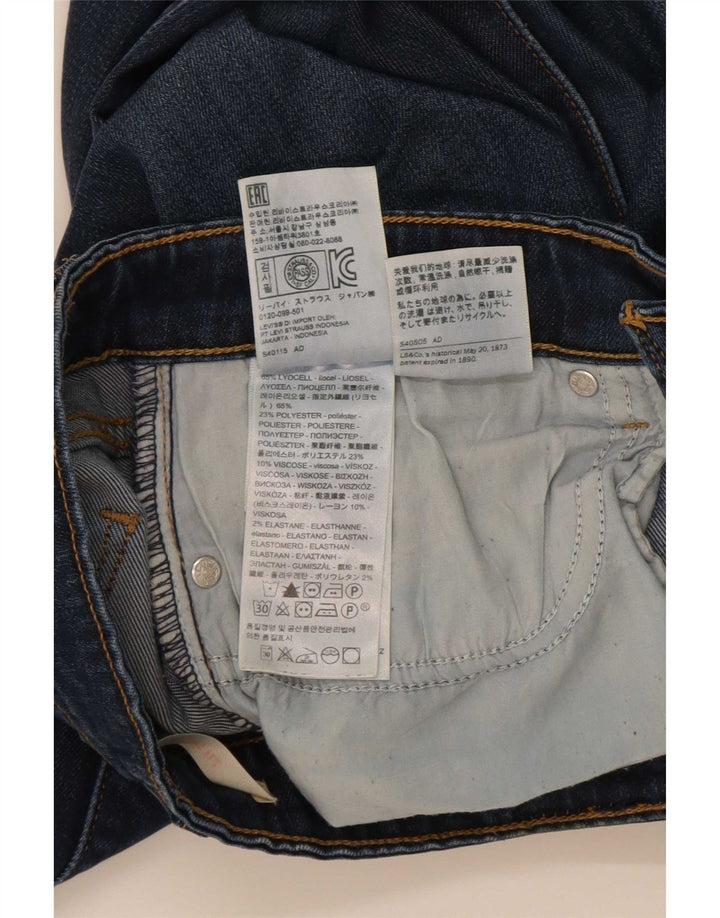 Levi's Jeans skinny 711 da donna W27 L30 Lyocell blu navy