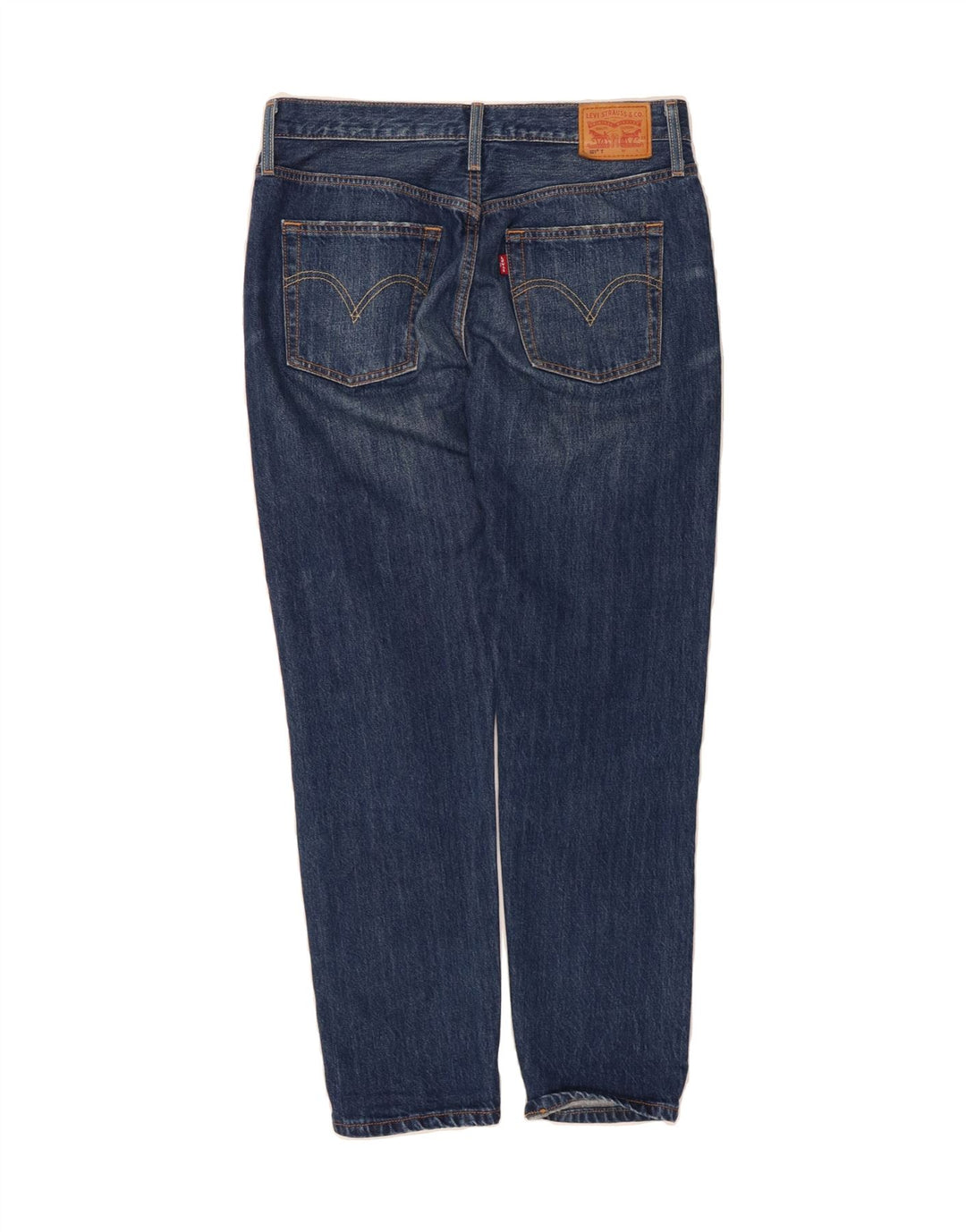 LEVI'S Womens 501 Distressed Straight Jeans W27 L28 Blue Cotton Vintage Levi's and Second-Hand Levi's from Messina Hembry 