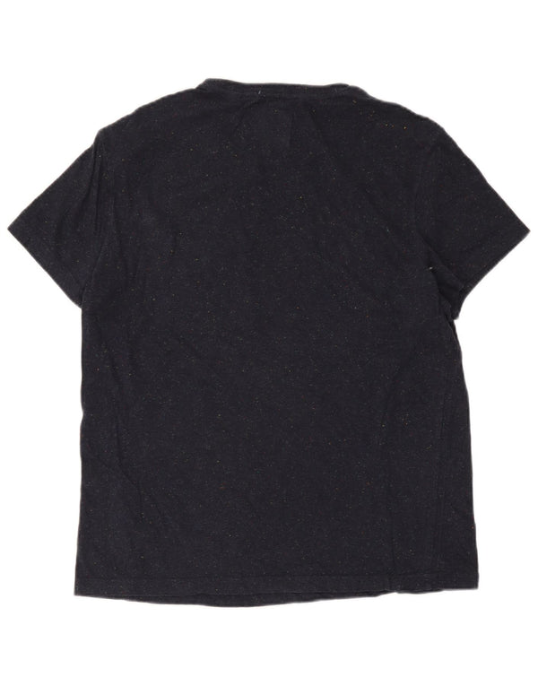 T-shirt da uomo slim fit Jack Wills Top XL cotone screziato blu navy