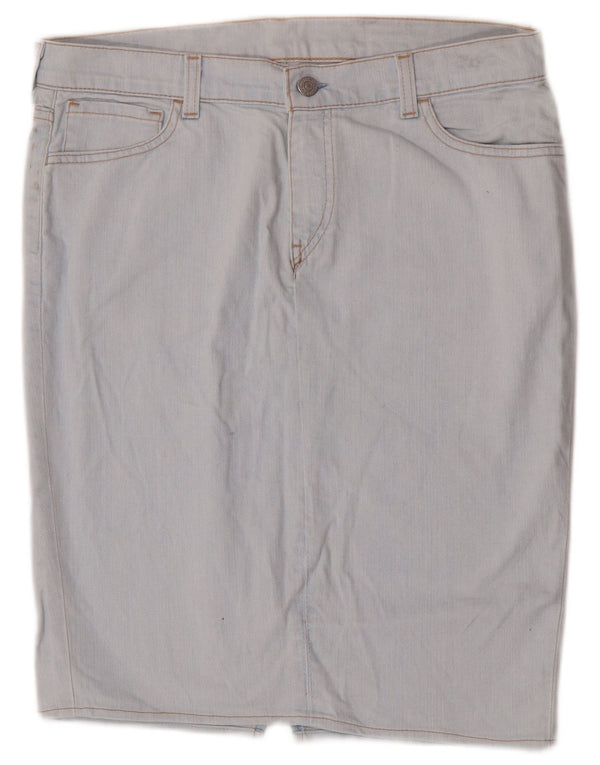 Gonna di jeans da donna Levi's W32 Large in cotone blu