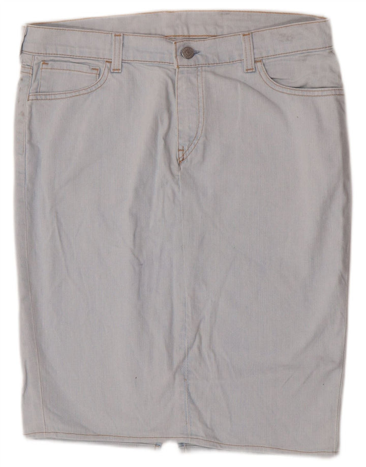 Gonna di jeans da donna Levi's W32 Large in cotone blu